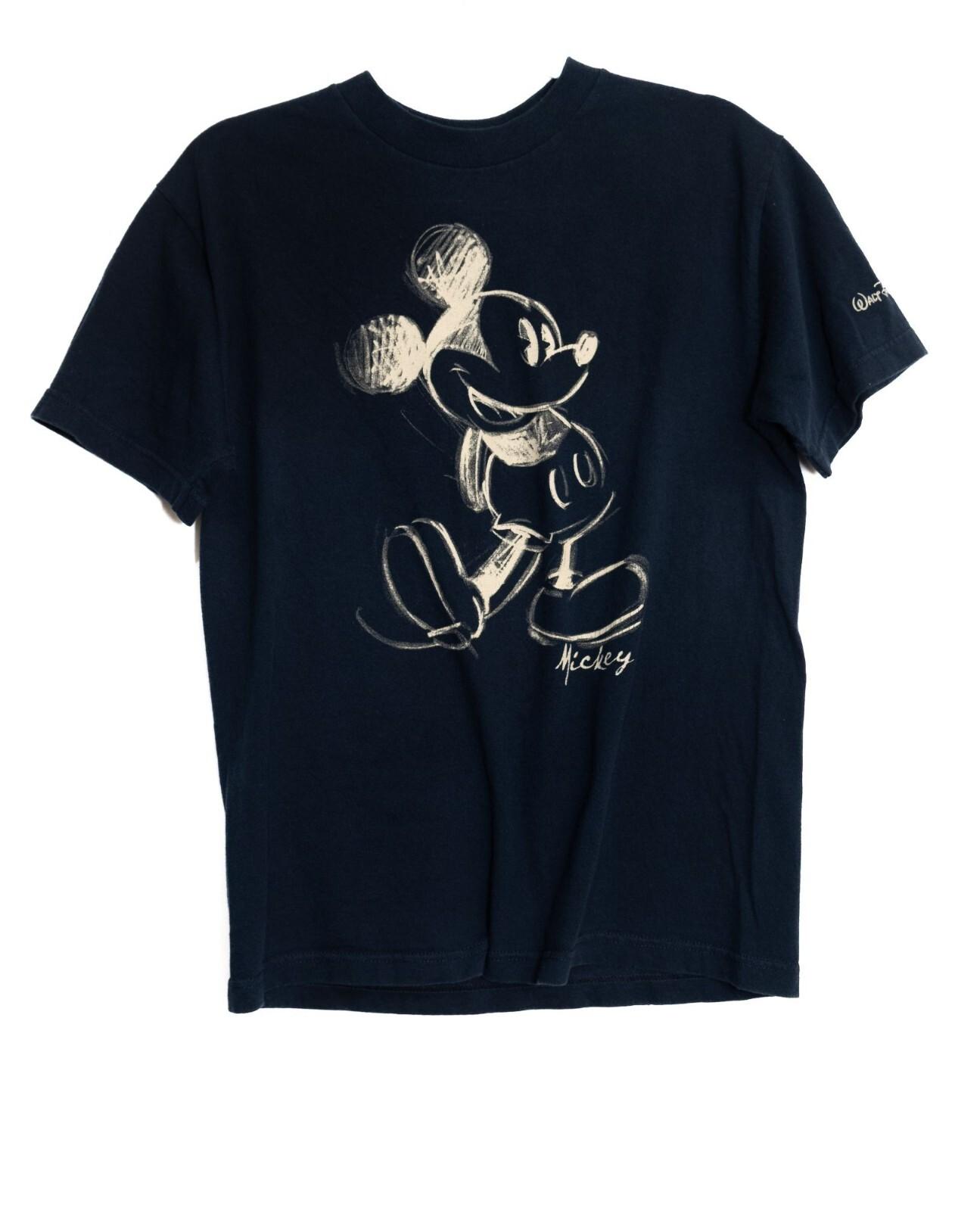 Vintage Disney Mickey Mouse Size M Graphic T-Shirt Navy Blue Short Sleeve Unisex XXL