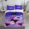 Cartoon Kuromi Soft Bedding Set Duvet Cover Pillowcases Adult And Children Bedding Set Luxury