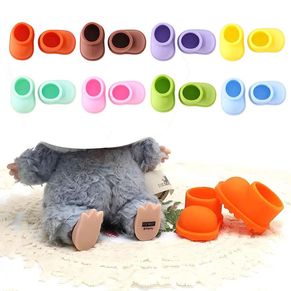 

Hand-made For 17CM Labubu Shoes Dressing Replacement Rubber Shoes Hobbies Doll Shoes Doll Toys ціан