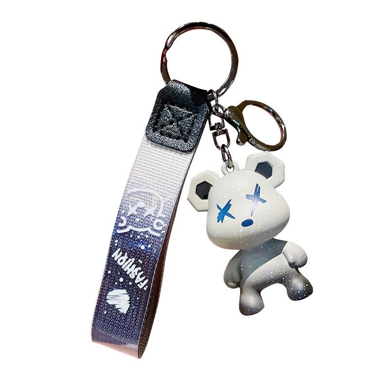 Chameleon Stylish Resin Bear Keychain Cute Couple Car Accessory Perfect For Birthdays And Holidays