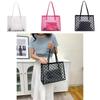Pvc Bag For Women With Large Capacity And Letter M Print Design For Daily Use