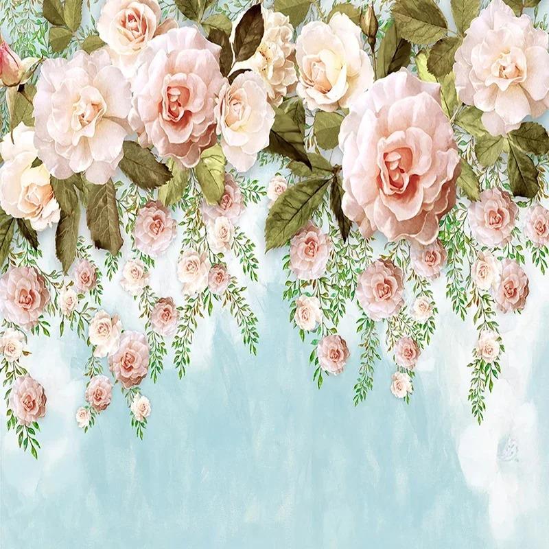 Wallpaper Modern Simple Flowers Murals Living Room Bedroom Home Decor Wall Papers For Walls 3d