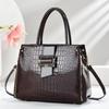 Neues Design Steinmuster Mode Handtasche Helles Leder Reißverschluss Erstellen Sie Handtasche mit Schultertaschen-Stil Damen-Tasche