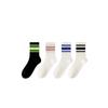 Mid-calf Pure Cotton Anti-odor Spring and Summer Socks for Junior High School Students, Long Calf Sports Running Yoga Socks with Shark Pants