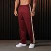 American-style Patchwork Black White Stripe Casual Men's Stripe Running Sports Straight Sweatpants
