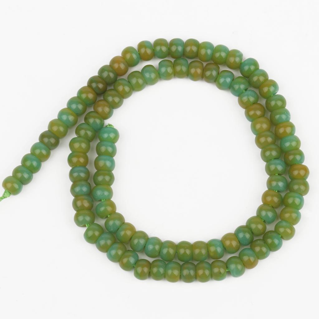 4x6mm 1pcs Natural Stone Beads Gradient Color Jades Chalcedony Abacus Loose Rondelle Beads For Jewelry Making DIY Earrings Bracelet