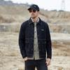 JEEP Men's Fashion Big Pocket Lapel Denim Jacket