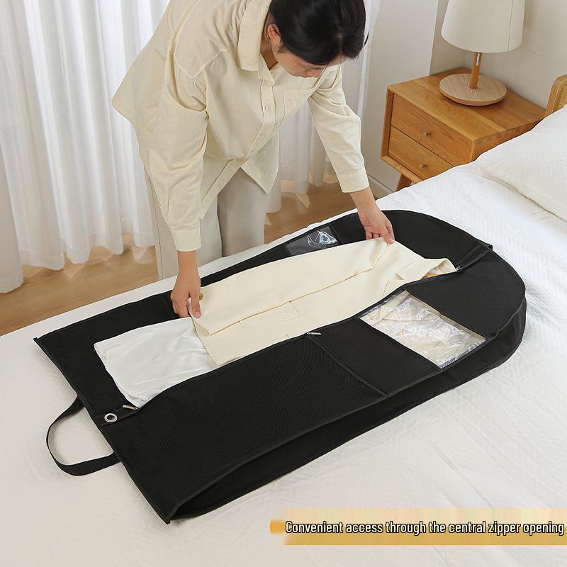 Thickened Non-woven Wardrobe Garment Dust Cover for Down Jackets