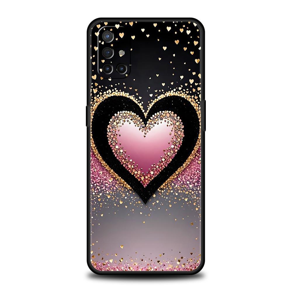 Colored Love Heart Printed Phone Case For Oneplus 13R 13 12R 11 10T 10R Nord N100 N200 N10 10 9 9R 9RT CE 3 2 Z Pro 5G Soft TPU