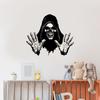 Halloween Grim Reaper Skeleton Wall Decals for Home and Bedroom Decor