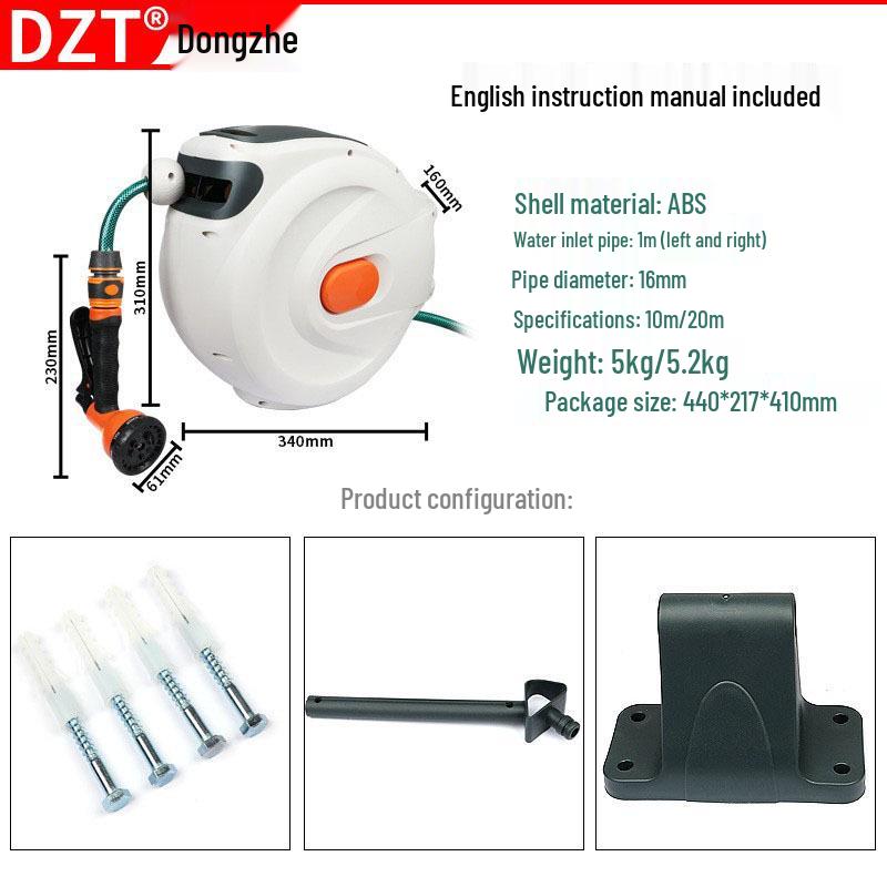 High-Pressure Car Wash Pump with Automatic Retractable Hose Reel