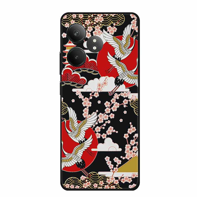 3D Emboss Case For Realme GT Neo6 Neo 6 SE 6SE Phone Case Flowers Silicone Soft Coque For Realme GT 6 T 6T Back Cover Case Funda