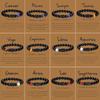 Twelve Constellations Elastic Bracelet with Tiger Eye and Agate Beads
