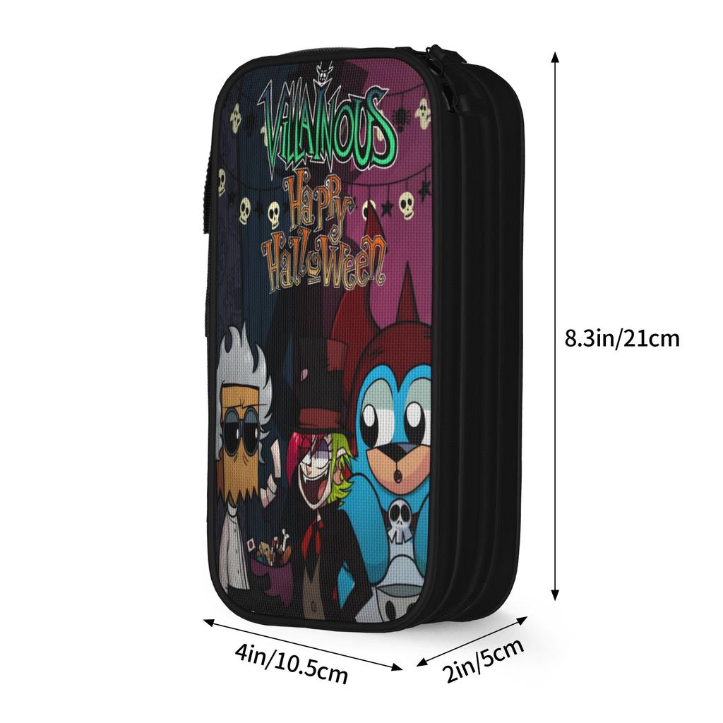 Classic Villainous Comdy Pencil Case  Pencilcases Pen Holder for Girls Boys Big Capacity Bag School Supplies Gifts Stationery