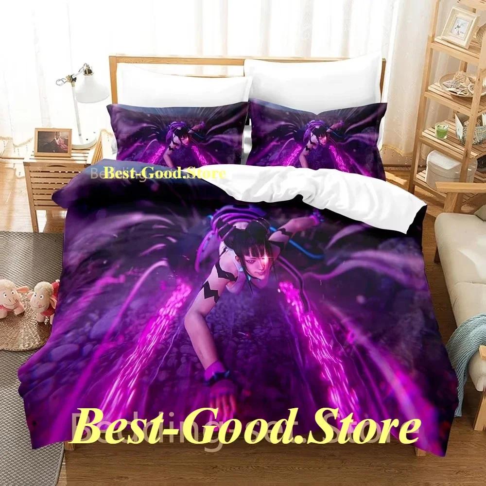 Hip Hop Game Juri Han Bedding Set Printed Bed Set With Pillowcase Bed Duvet Cover Soft Single Double Queen Super King Size