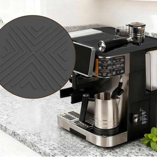 Coffee Machine Top Cover Gasket Powder-Resistant Easy To Clean Food-Grade Silicone Non-Slip Waterproof Machine Top Protector