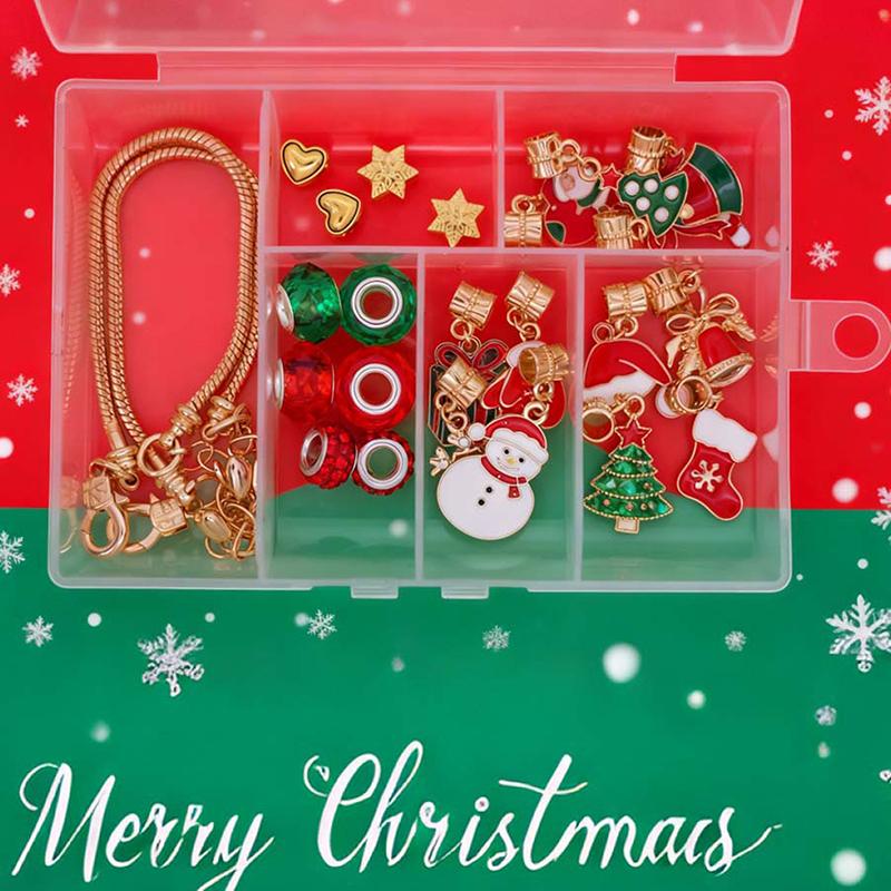 Weihnachts-Countdown Adventskalender Blindbox Weihnachts-Themen DIY Armband