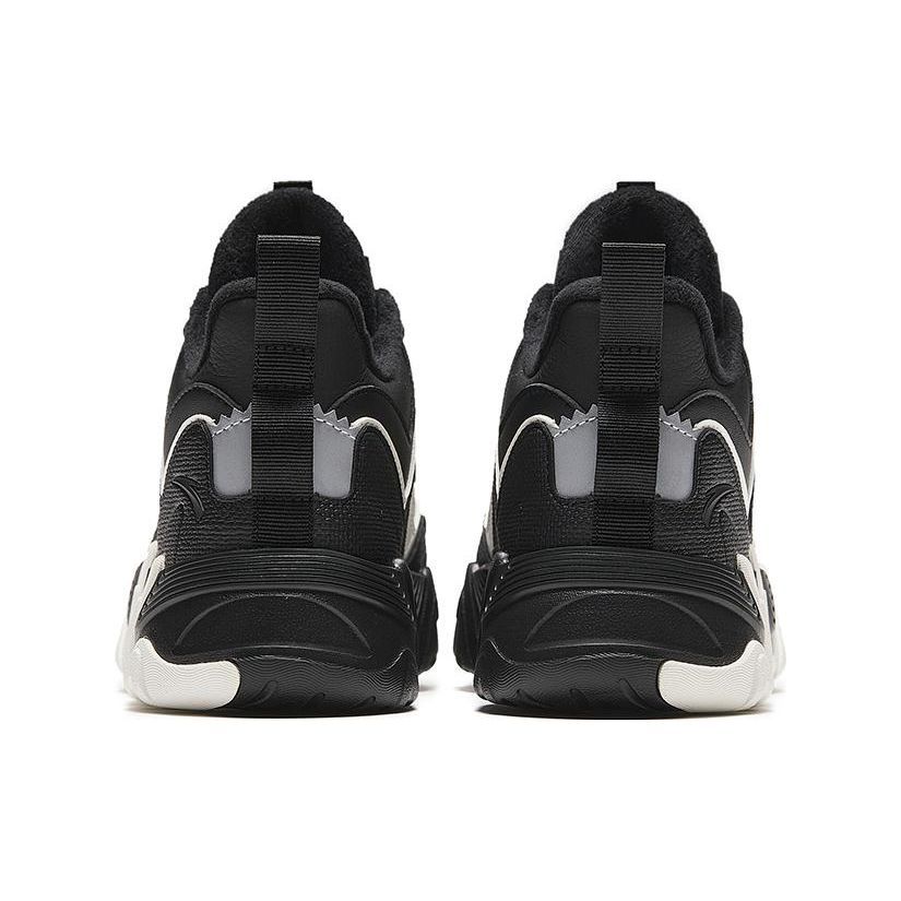 Anta After Wave 1.0 Comfortable Shock Absorbing Sweat Absorbing High Top Casual Shoes Women Casual Shoes Black 922348904-2