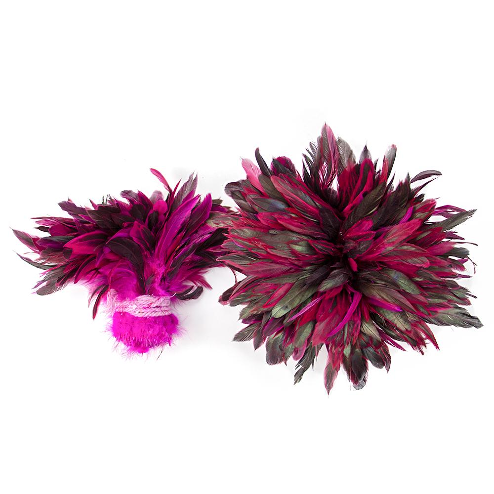 100Pcs Red Rooster Chicken Feathers Trims for Costume Party Clothimg Jewelry Making Natural Pheasant Tail 15-20 CM Multicolors