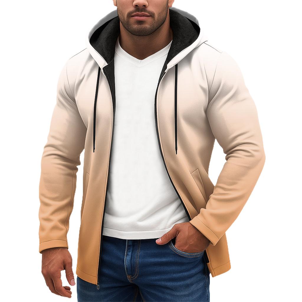 Sportstreningsdrakt med hette Unisex løpeantrekk Langermet genser Hettegenser Genser