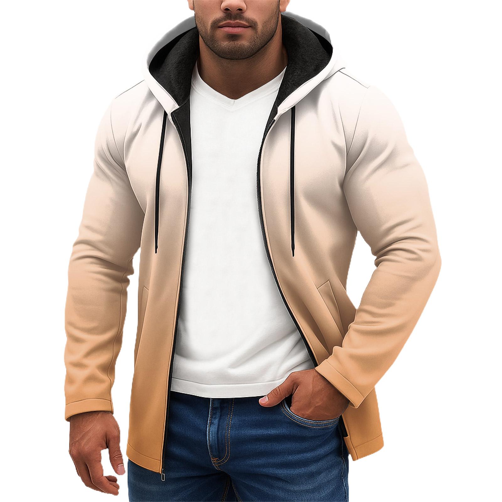 

Спортивный костюм с капюшоном, унисекс, одежда для бега, пуловер с длинными рукавами, толстовка с капюшоном M оранжевый