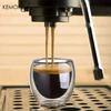 6PCS 80ML/2.7OZ Set High Borosilicate Double-Layer Coffee Cups Creative Transparent Insulated Espresso Water Drink Glass Cups