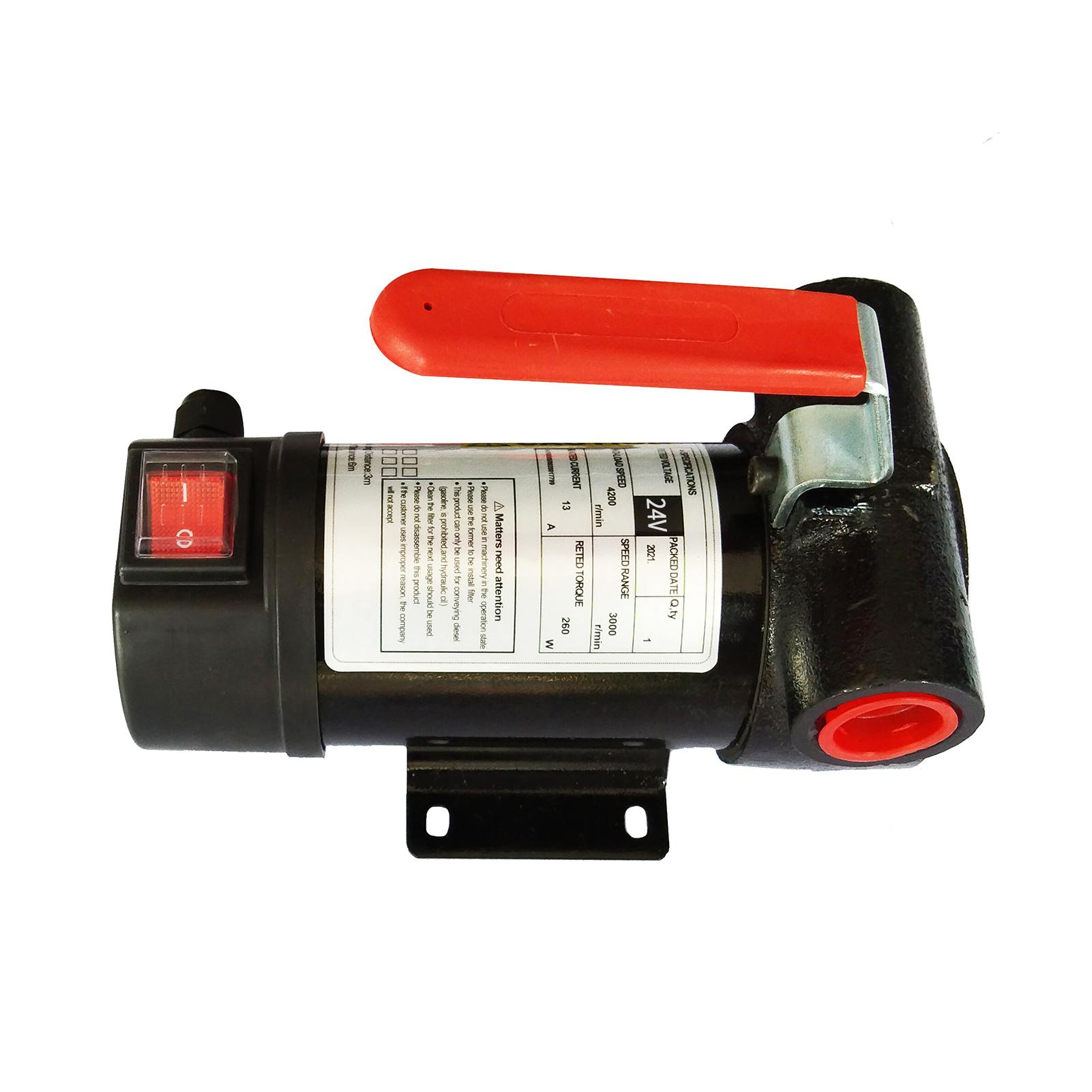 

24V Portable Electric Fuel Transfer Pump Transfer Extractor Pump for Motor Auto Diesel Kerosene Oil Commercial Fuel разноцветный