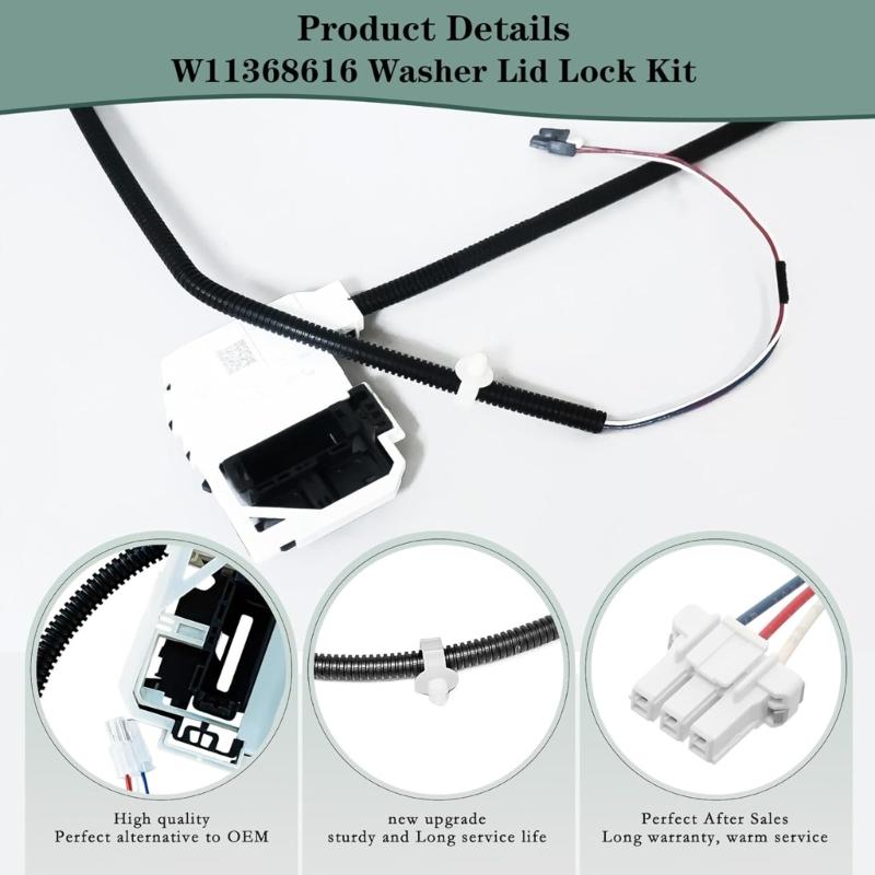 Washer Lid Lock Asembly WH08X32657 Clothes Washer Lid Lock Service Replacement Kits Clothes Washer Lid Lock Enduring