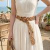 Retro Weave Belt Wax Rope Waist Rope Fashion Bohemian Style Belt  Dress Decoration