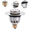 Bathroom Sink Stopper Hair Catcher Multiuse Shower Strainer for 34-40 Mm Hotel Restroom