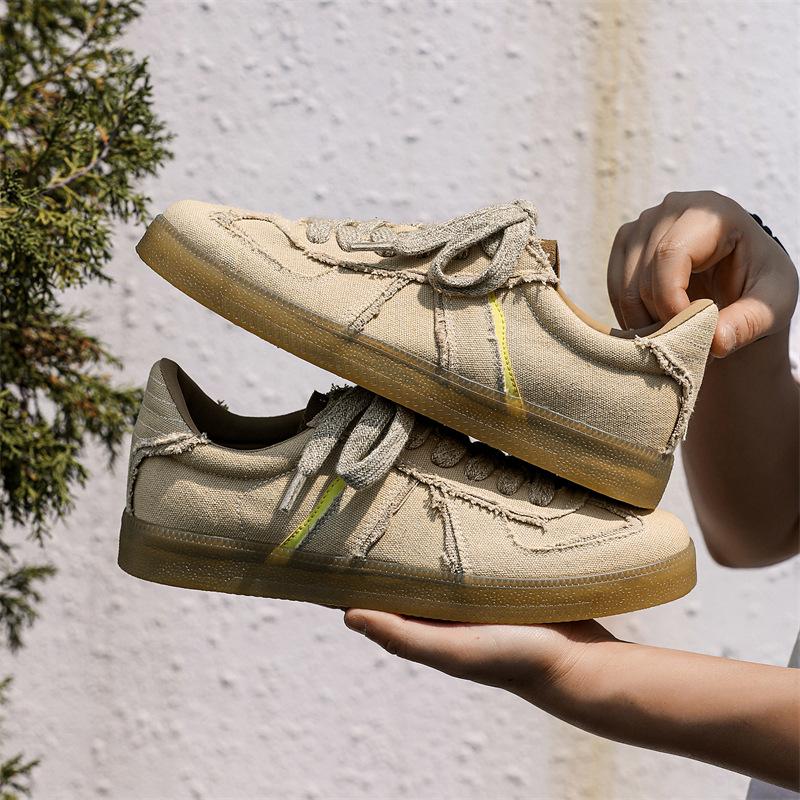 

Новые кеды с низким верхом, спортивная и повседневная обувь, нишевая мужская обувь, дышащие кеды для скейтборда, мужской тренд X303 42 бежевый