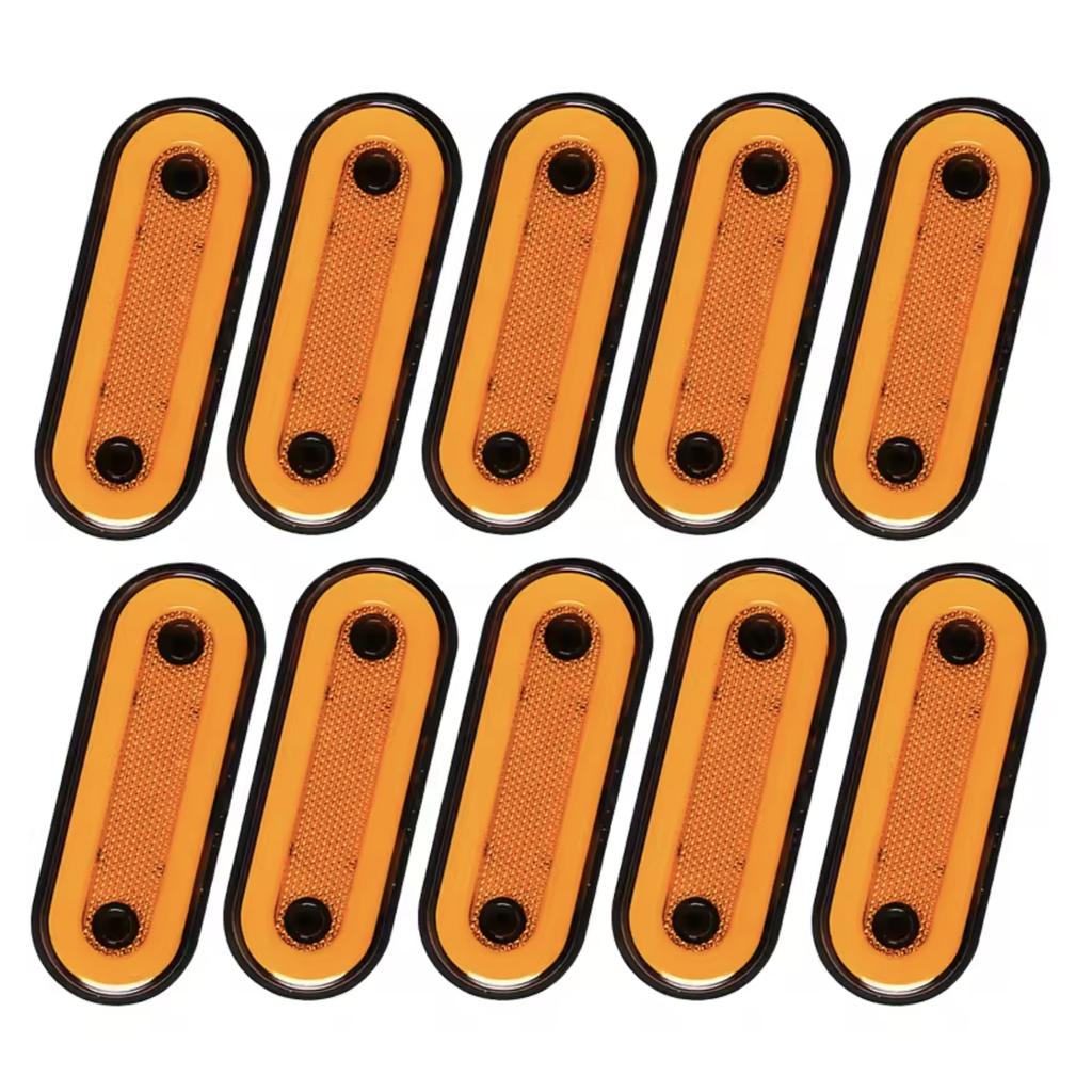 10pcs 12V 24V Truck Side Marker Light LED Trailer Lights Reflector Van Clearance Lights For Scania For DAF truck For Isuzu