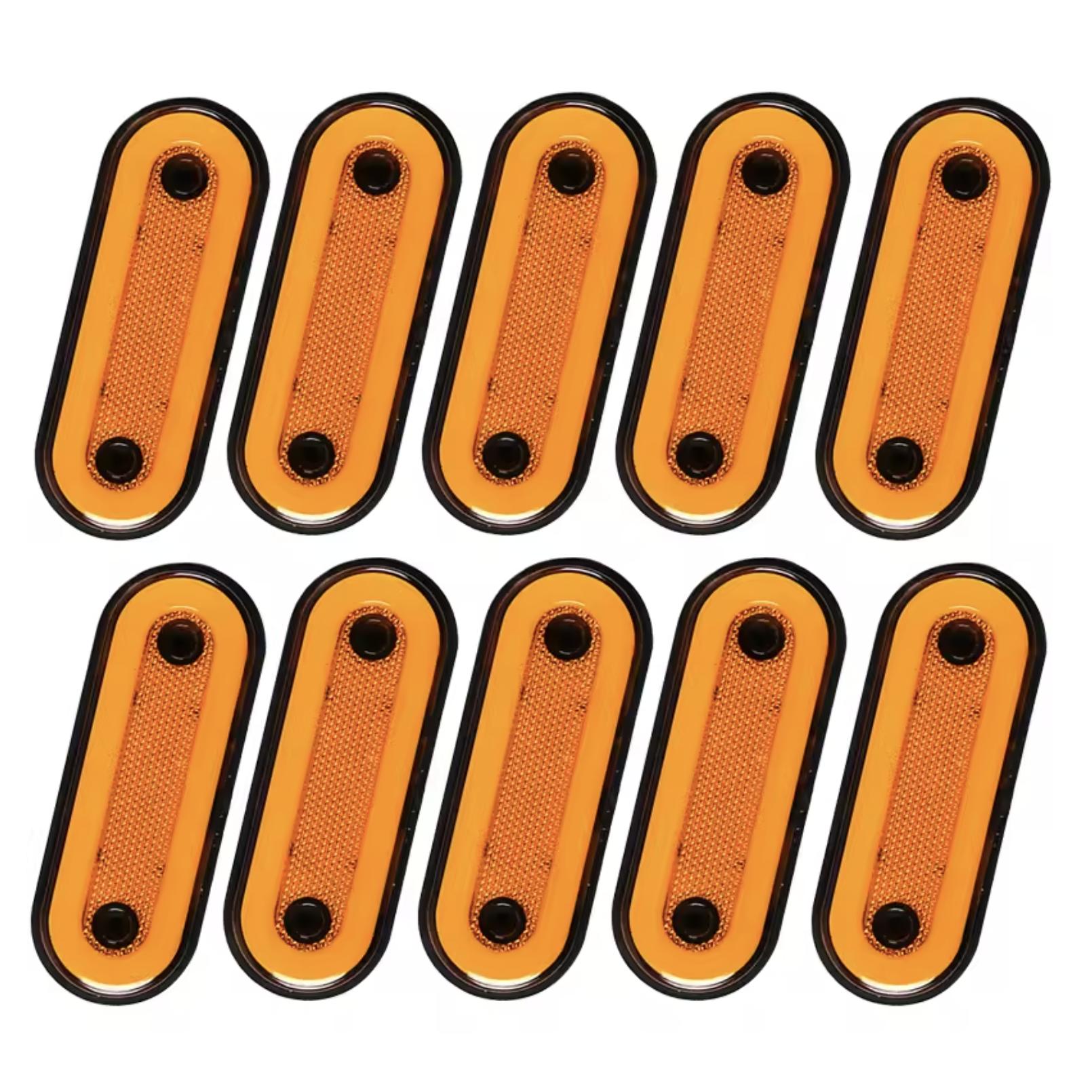 

10pcs 12V 24V Truck Side Marker Light LED Trailer Lights Reflector Van Clearance Lights For Scania For DAF truck For Isuzu бурштин