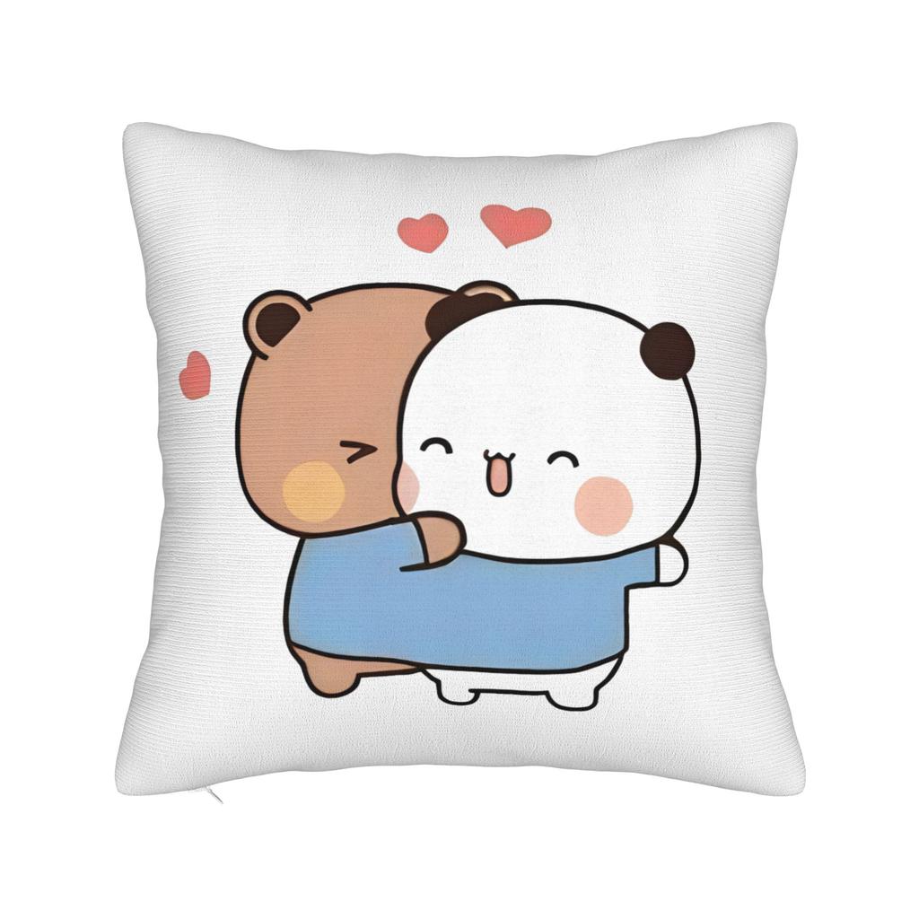 Bubu Dudu Watching The Moon Square Pillow Cases Cushion Cover Awesome Zipper Decorative Pillowcase for Bed 4040cm