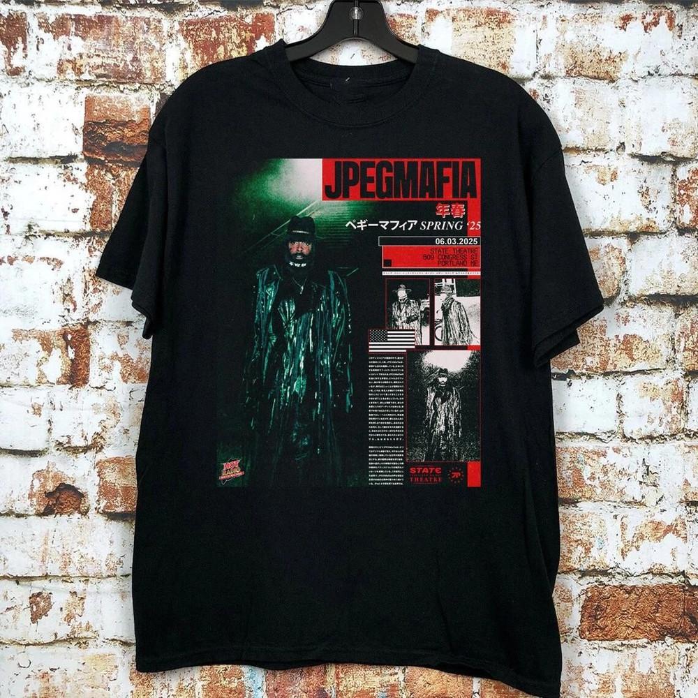 JPEGMAFIA Rapper On Spring Tour 2025 T Shirt Full Size S- 5XL K1030 Unisex T-Shirt XXL
