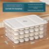 Multilayer Food-Grade Freezer Storage Box for Dumplings, Wontons, Eggs & More