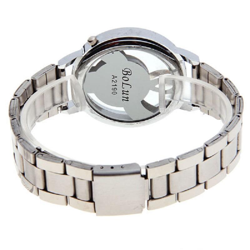 Music Themed Hollow Wristwatch With Black Buckle Band