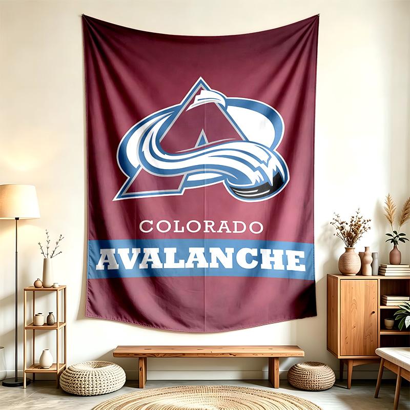 Colorado Avalanche (1) Arazzo Adatto Per Decorare Case Dormitori E Camere Da Letto Morbido Al Tatto E Un Regalo Perfetto Per Amici E Familiari