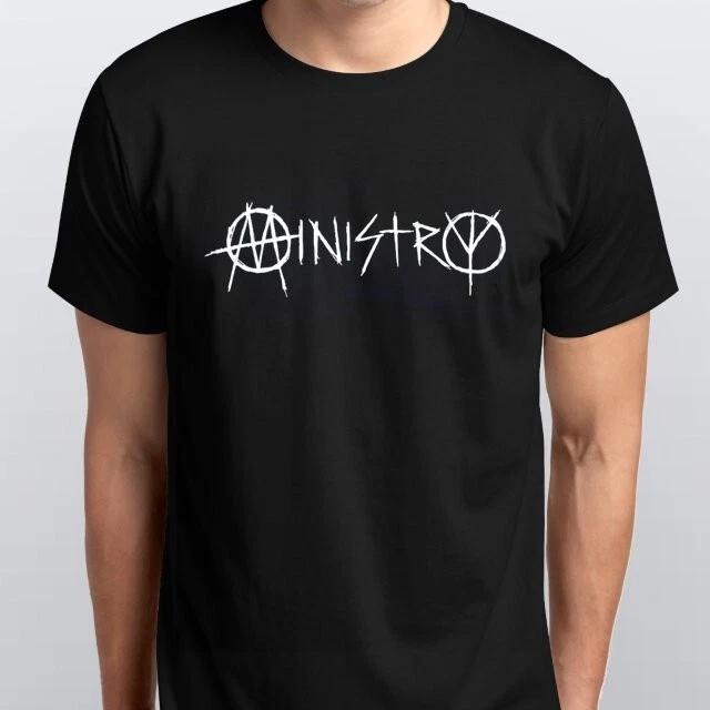 

MINISTRY 100% Cotton T-shirt Mens Tees Top All sizes S M L XL XXL colours Black, White 3XL