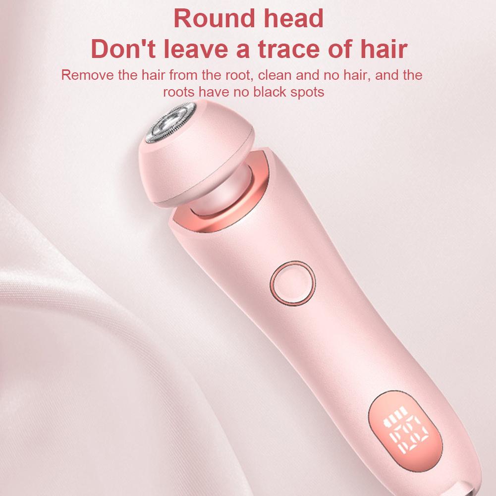Electric Razors for Women 2-in-1 Bikini Trimmer IPX7 Waterproof Body Hair Remover for Underarms Legs