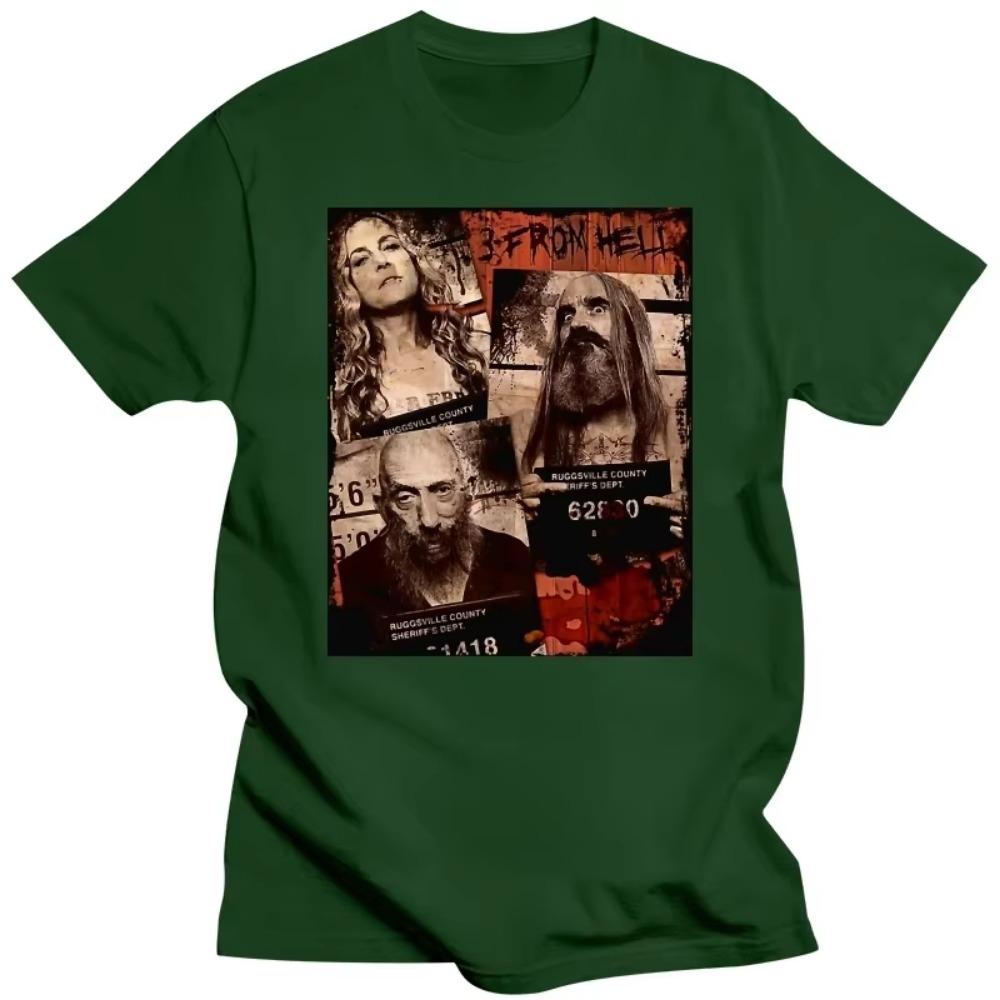 Vintage 3 From Hell Movie T Shirt Horror Rob Zombie Graphic T Shirts Sumemr Fashion Casual Unisex Hip-hop Streetwear Ropa Mujer
