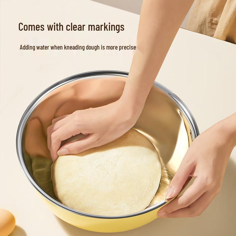 COOKER KING 24cm 3-Layer 304 Stainless Steel Multi-Purpose Mixing Bowl