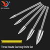 5-Piece Wood Carving Knife Set with Router Bit