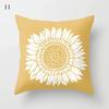 45*45Cm Yellow Print Cushion Pillowcase Geometric Hug Pillowcase Home Chair Sofa Decorative Cushion Square Pillowcase