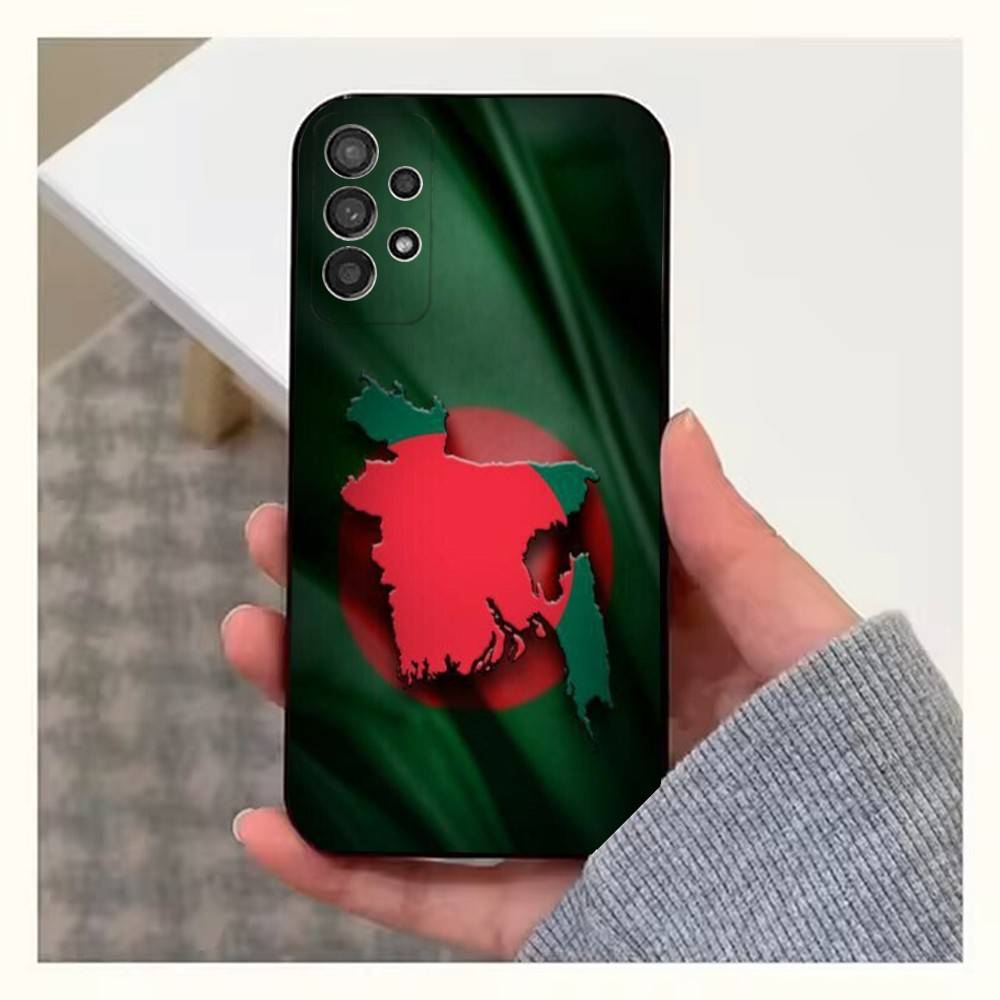 Bangladesh Flag For Samsung S9,S10,S20,S10,S21,S25,S24,S23,Ultra,FE,Plus,Lite,Soft Silicone Black Case SamsungS23ULTRA5G