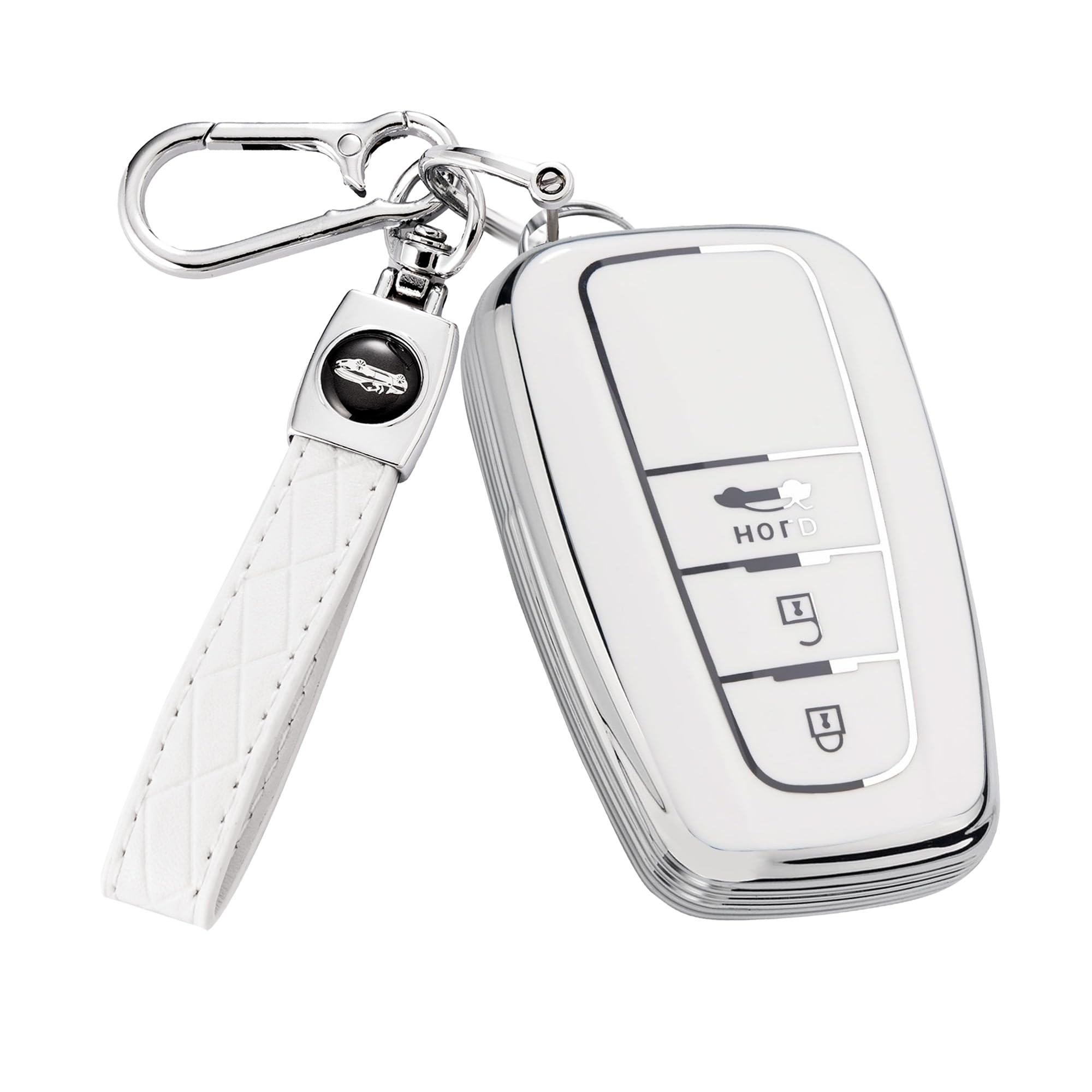

Toyota Prius 50 Series Key Compatible with New RAV4 50 Camry 70 Land Cruiser Prado 150 Late Smart Key Key TPU Stylish 3 Case, C-HR, Corolla, Series,