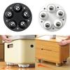 4pcs Roulettes Auto-Adhésives à 5 Billes Rotatives à 360° Roulettes pour Meubles Meubles