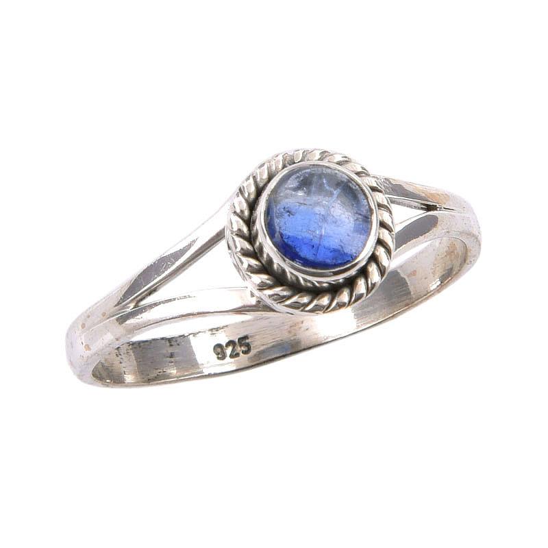 Natural Kyanite Gemstone Handmade 925 Sterling Silver Jewelry Ring Size 10 V7S29