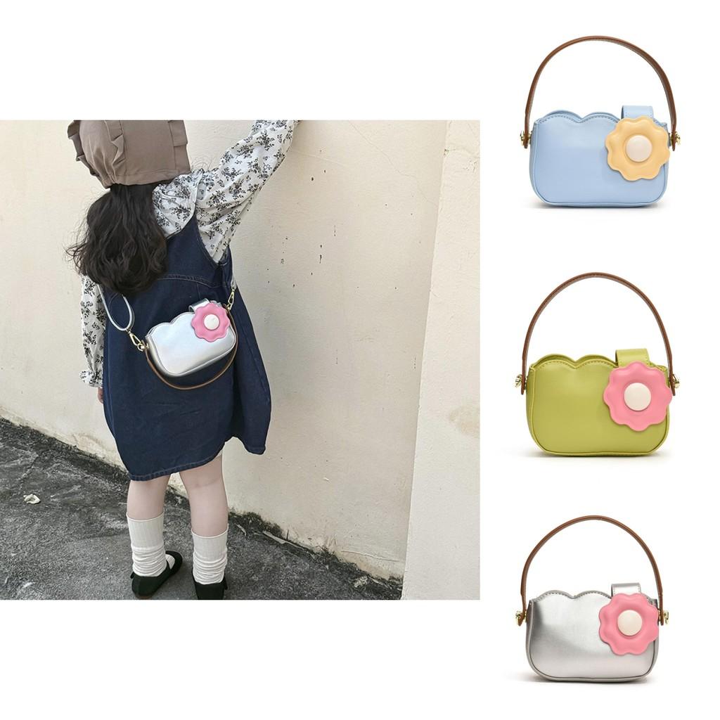 Adorable Mini Floral Crossbody Bag For Kids With Breathable Design In Pink And Purple