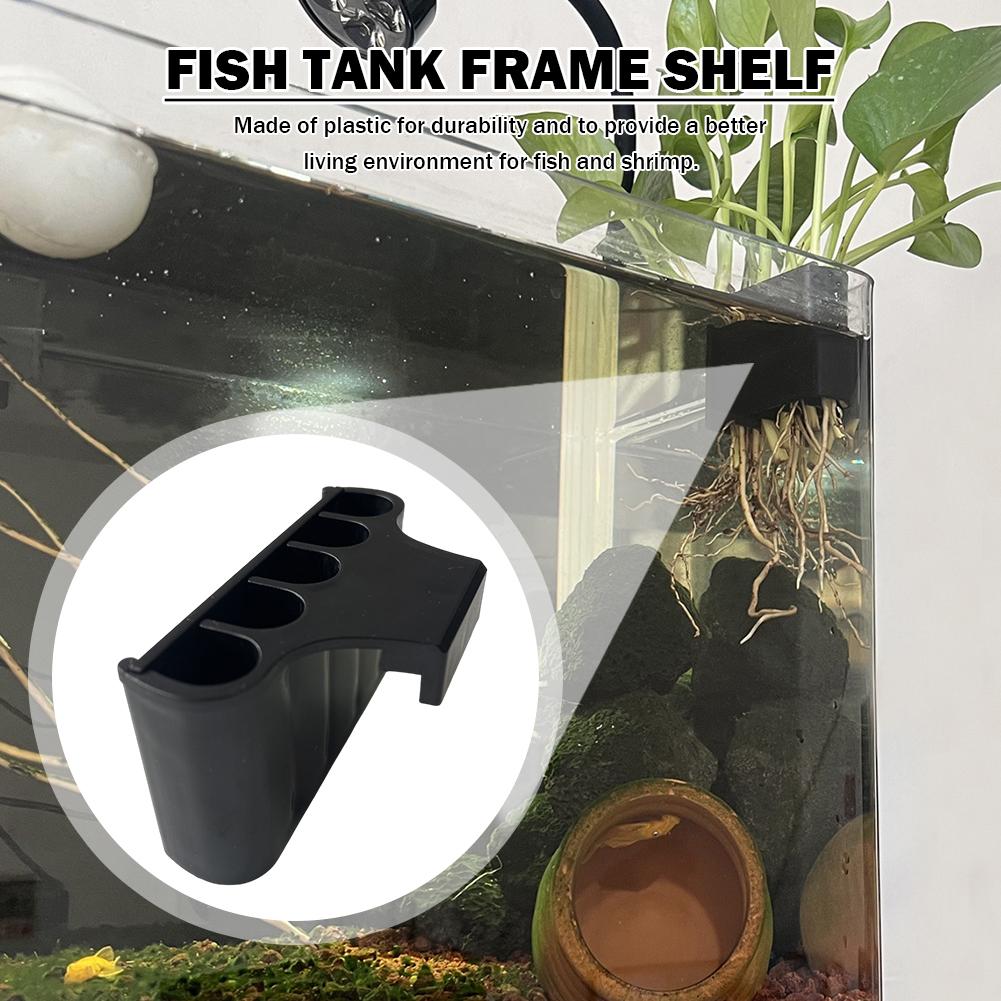 Aquarium Planter With Integrated Hook Plant Cultivation Rack For Fish Tank Potted Live Plant Holder Aquarium Plant Basket Decor